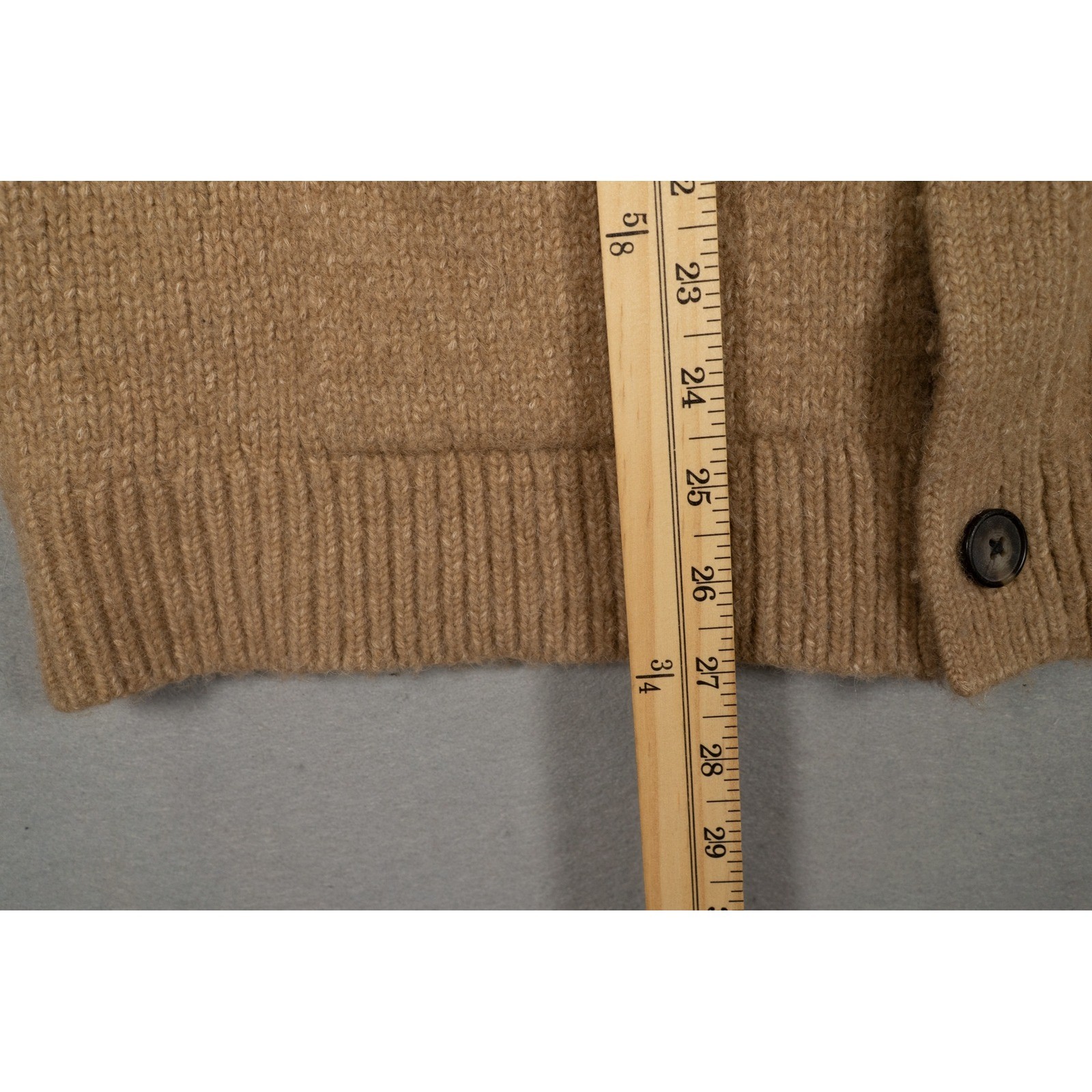 Everlane XXL Tan Cloud Knit Wool Alpaca Blend Button Front Cardigan Sweater image 5
