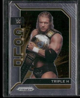 2022 Panini Prizm WWE #9 Triple H WWE Gold WWE
