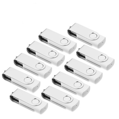 USB Sticks 32 GB 10 Stück, Speicherstick Rotate Metall High Speed USB 2.0 Fla...