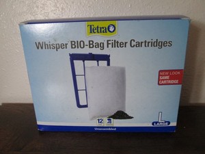TETRA WHISPER BIO-BAG FILTER CARTRIDGES 12 PACK LARGE UNASSEMBLED