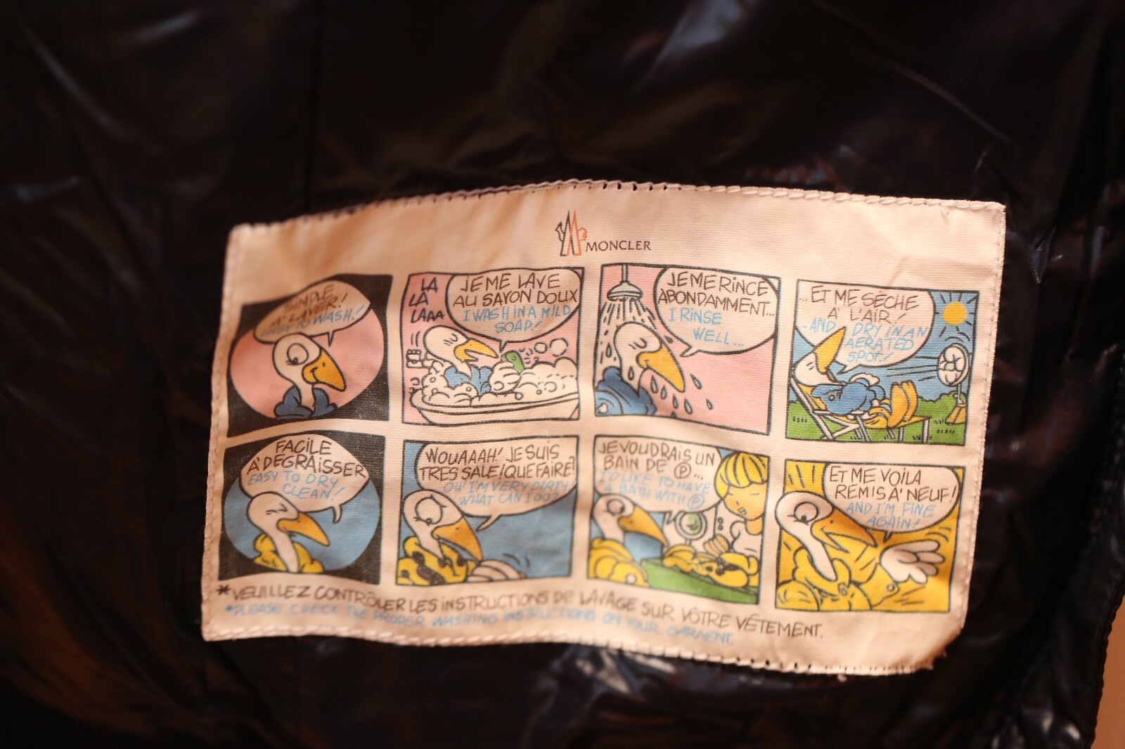 Moncler Navy Blue Quilted Down Puffer Cropped Jacket Coat Ladies (3) 14 XL Rare thumbnail 10