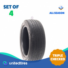 Set Of 4 Used 21555r17 Continental Controlcontact Tour As Plus - 6.5-7.532