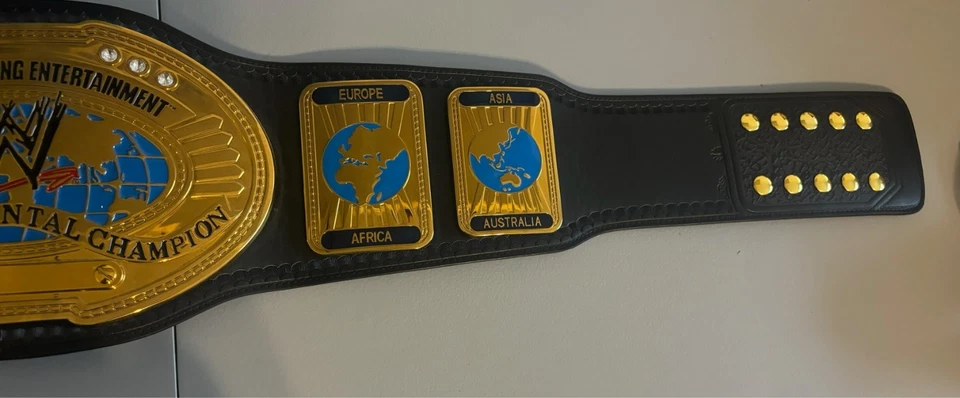 WWE Shop Replica Oval Intercontinental Championship Belt Signed by Ken Shamrock - Image 4 of 4