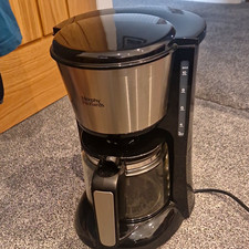 Morphy Richards Equip Filter Coffee Machine 10 Cup Glass Carafe Black/Silver