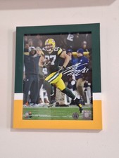 Custom Framed 8x10 Jordy Nelson Autograph Picture.