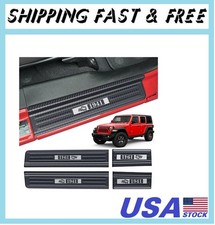 4PCS Door Sill Protector for Jeep 2018-2026 Wrangler JL JLU 2020-2026