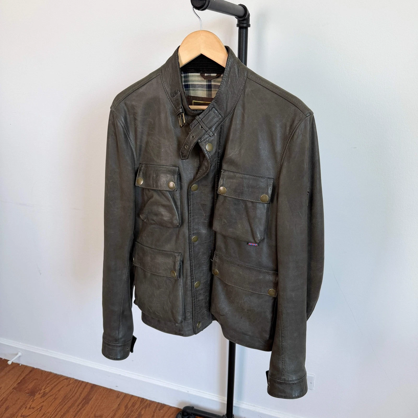 Belstaff Brad Gold Label (M) Motorcycle Leather Jacket image 2