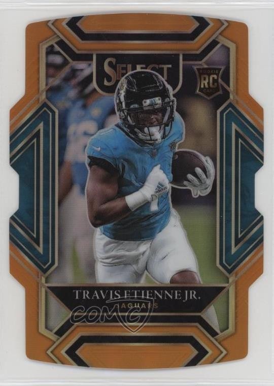 2021 Panini Select Club Level Orange Prizm Die-Cut /249 Travis Etienne Jr #254