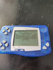 WonderSwan Wonder Swan  Bandai Console - clear blue with Vaitz Blade! Tested!