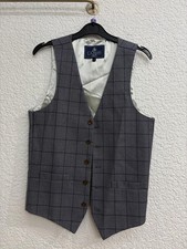 LA Smith Grey Check Waistcoat 32" Childrens