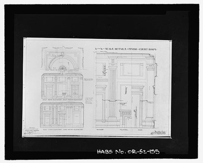 #ad #ad 155. Extension U.S. P.O. amp; Court House Portland Oregon Drawing No. 66 $9.99