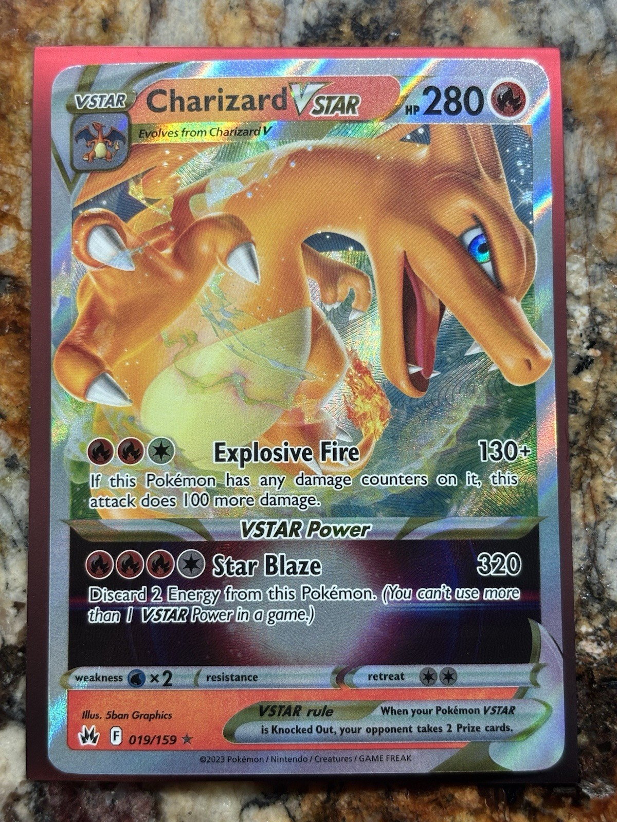 CHARIZARD VSTAR ~ Pokemon TCG: CROWN ZENITH ~ 19/159 NM READ DISC.