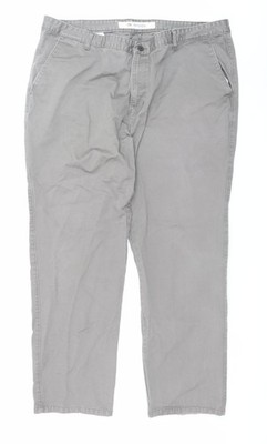 Destiny Herren Grau 44 Zoll Baumwolle Chino Hose Regular Fit