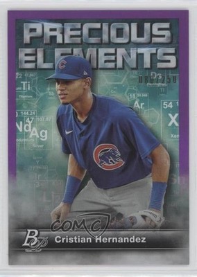 2023 Bowman Platinum Precious Elements Purple /250 Cristian Hernandez #PE-4 4a2