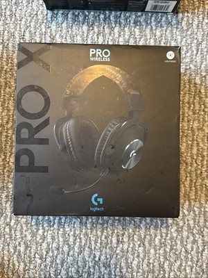 New Logitech G Pro X Wireless Black Lightspeed Gaming Headset New Open Box