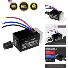 DC Motor Speed Controller Electronic Regulator Switch for Car Truck Fan Heater
