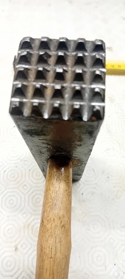 Outil ancien marteau bouchardet tailleur de pierre old tool - Photo 4/4