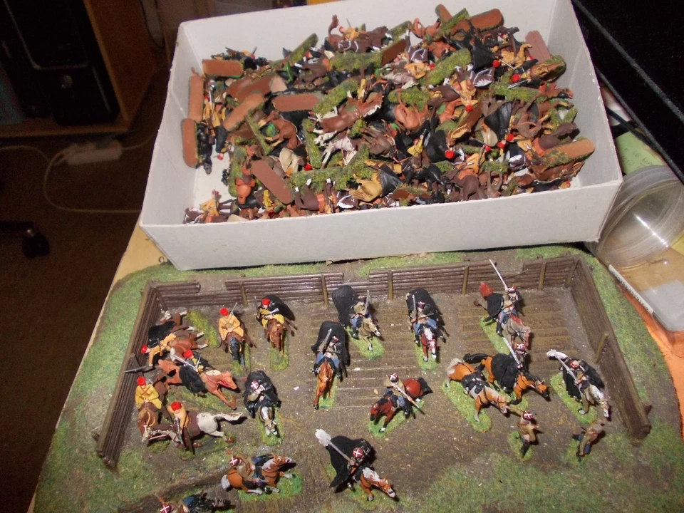 1:72 Figuren bemalt  Konvolut russ. Kav.  WW2 , 111 x Kosaken  , Modellbau - Bild 2 von 4