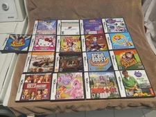 19 Nintendo DS - EMPTY GAME CASES WITH BOOKLETS - See Pics