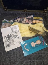 Lot Vintage Doll Making Crafting Supplies NEW/OLD Stock Heads Hair Eye Lashes