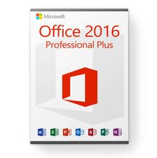 Microsoft Office professional Plus 2016 Lifetime for windows 1 PC DVD Package