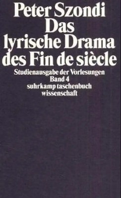 Das lyrische Drama des Fin de siècle. Hrsg. von Henriette Beese. (Studienausgabe