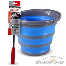 SONAX MICROFASER FELGENBÜRSTE + ENVA FALTBARER EIMER WASSEREIMER 10L