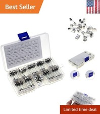 72pcs 6x30mm 0.5A,1A,2A,3A,5A,10A,15A,20A,30A Fast-blow Glass Fuses Quick Blo...