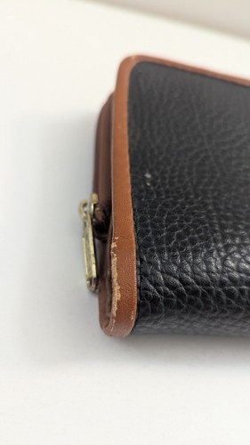 Vintage Dooney & Bourke Wallet Pebbled Leather Black Vintage Great Condition - Picture 7 of 24
