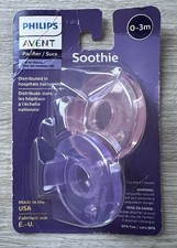 Philips Avent Soothie Pacifiers 0-3m Purple Pink NEW