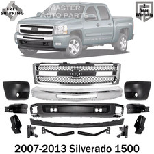 Front Bumper Kit Grille End Caps Lh Rh Side For 2007-2013 Silverado 1500