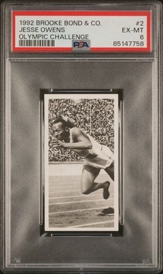 1992 Brooks Bond Jesse Owens PSA 6 Olympic Challenge