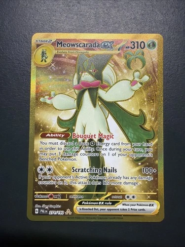 Pokémon TCG Scarlet & Violet-Paldea Evolved Meowscarada EX #271/193 Hyper Rare