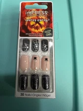 Kiss ImPress nails limited edition halloween glow in the dark 1 step multi NIB