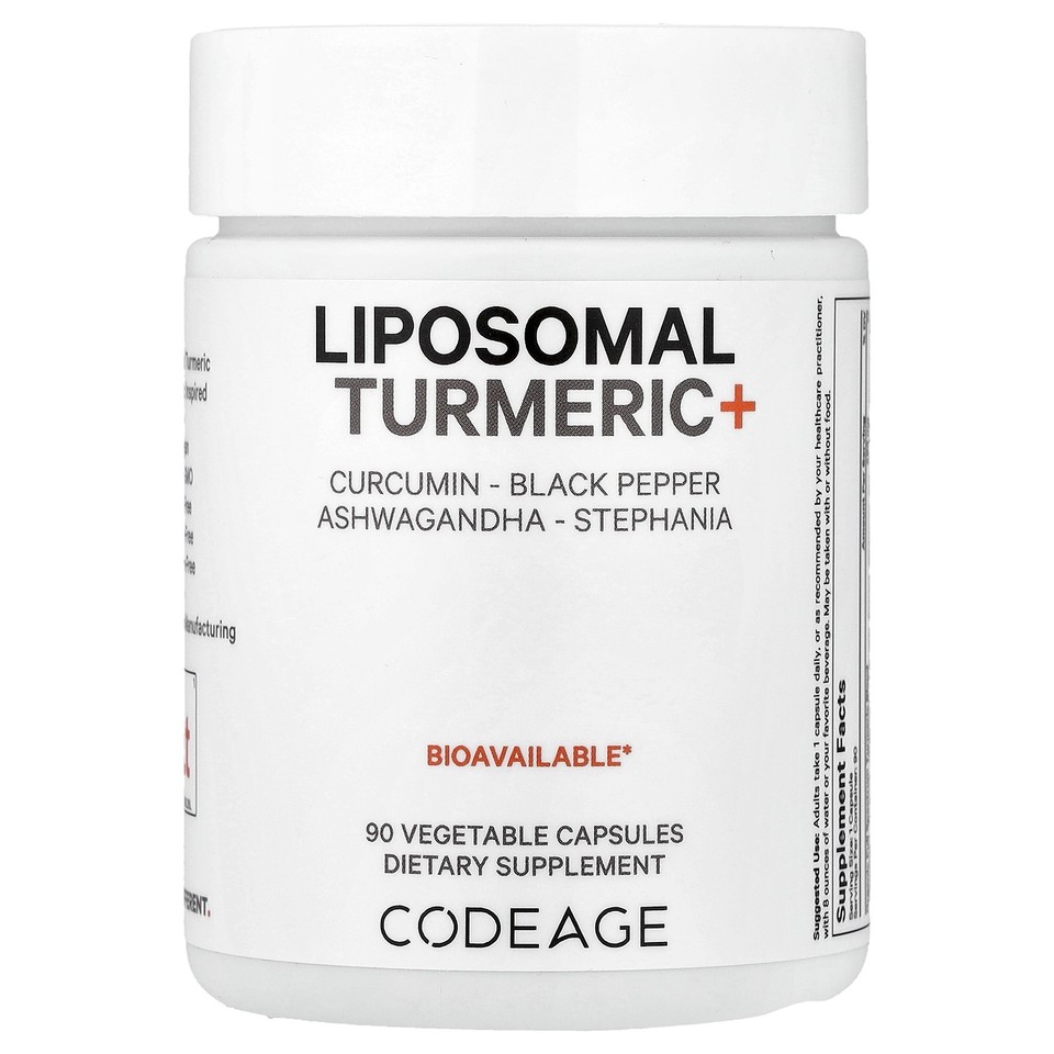 Liposomal Turmeric+, 90 Vegetable Capsules