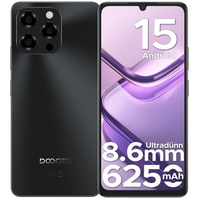 DOOGEE Note58 Android 15 Smartphone 32GB+128GB/TF 2TB 6250mAh 90Hz Handy NFC