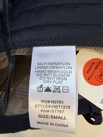 Hunter & Brown Black Corset Bra Top Size Small Lace Sexy Concert Club NWT