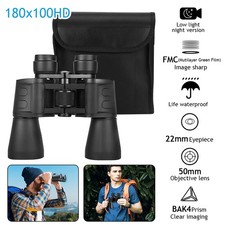 180x100 HD Military Zoom Powerful Binoculars Day/Low Night Optics Hunting  Case