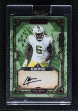 2023 5 Card Draw Classic Red Foil - Green 1/3 Keion White Rookie Auto RC 11n2. rookie card picture