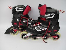 Rollerblade SG9 M90 Size 8 US Form Fit Red Black 90 mm Wheels, NEEDS New Straps 