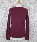 LL Bean Classic Cashmere Crewneck Sweater Fig Size S Tall