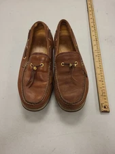 Sperry Cup Leather Boat Shoes Mens Size 11.5M Brown Loafers Vibram Sole