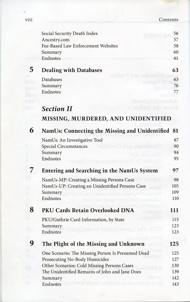 COLD CASE RESEARCH: Resources for Unidentified, Missing & Cold Homicide Cases  - Image 3 of 4