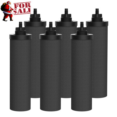 Black Purification Water Filter Replacement for Berkey Gravity Replacement,6pack