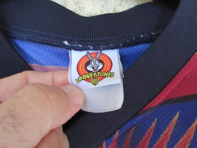 Maillot De Foot Vintage Looney Tunes BARCA – Bugs Bunny, Taz, Tweety, Taille S/M Collector !