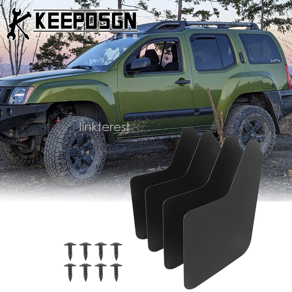 SUV Mud Flaps Splash Guards Flexible Wheel Fender Flares Black for