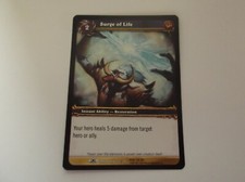 Tarjeta coleccionable de habilidad World of Warcraft: Dark Portal "SURGE OF LIFE" #102