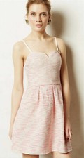 Anthropologie Moulinette Soeurs Pink Sparkle Dress 6 NWOT