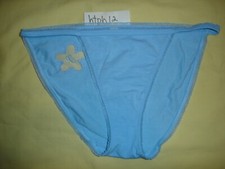 NWT Victoria's Secret Pink Cotton mesh Flower Ruffle String Bikini M Panties New
