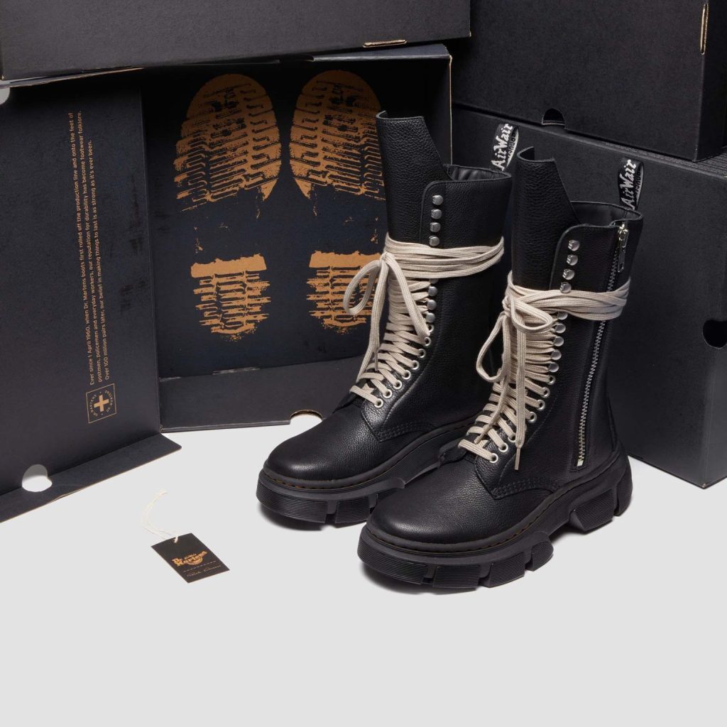 31750001 Rick Owens Dr. Martens 1918 DMXL Calf Length Boot 31750001 Rick Owens Dr. Martens 1918 DMXL Calf Length Boot